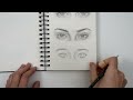 Step by step Drawing Tutorial Drawing Eyes with Graphite Pencils