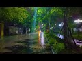 Rain Storm & Thunder on Window Sounds for Sleeping | White Noise 10 Hours