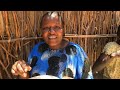 Cooking  African  Traditional village food for lunch//Okra stew with corn flour/African village life
