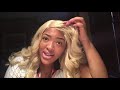 How To Curl Synthetic Wig w. FLAT IRON!!!