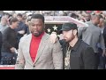 Dr. Dre, 50 Cent and Eminem Taking Pictures After Opening the Star On the Hollywood Walk of Fame