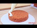 Rainbow Chocolate Cake 🌈Sweet Rainbow KitKat 2 - Tier cake | Tiny Baker