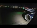 Delta Airlines Airbus A321-200 landing just right before midnight