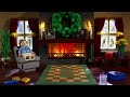 LEGO Yule Log | Virtual Holiday Fireplace | LEGO Build Day