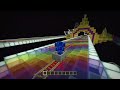 I created Wii Rainbow Road in Minecraft