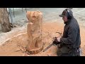 Chainsaw Carving a Bear…How to make $500 per hour as a chainsaw carver (reload)