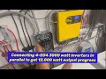 EG4 3000 watt inverter, 4 in parallel for 12,000 watt output insane power house system