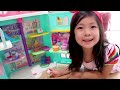 Gabby's Dollhouse Playset! Playtime with Emma and Kate!