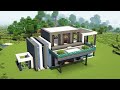 Minecraft | Modern House Tutorial | With Interior