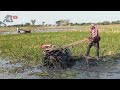 REAL MEMBAJAK SAWAH DUA TRAKTOR SEKALI GUSS SENIOR VS JUNIOR