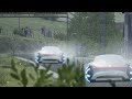 Kawasaki Ninja H2 Black Carbon vs Mercedes-Benz Vison AVTR at Old Spa