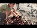 Peaceful Autumn Day Cleaning up Leaves | Farm Family Simple Life | Happy Dog Videos