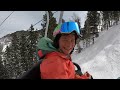 Advanced ski lesson, short turns and bumps