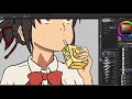 Mitsuha Speedart | Clip Studio Paint | Kimi no Na wa Fanart