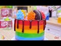 Amazing Rainbow KitKat Cake Dessert🌈1000+ Best Of Miniature Cake Decorating Ideas | Tiny Chocolate