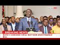 President Ruto's address to the Nation on Finance Bill 2024