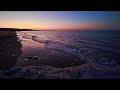 Purple Sky Sunset Serenity: Ocean Waves ASMR for Deep Sleep | 3-Hour Relaxation in 4K UHD