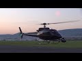 AS350 helicopter night landing