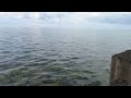 horizon from the breakwater #lakemichigan #outdoors #greatlakes