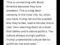 “This is connecting with Black Americans because they love sneakers. That’s Republican Logic.