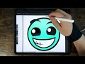 Drawing NEW FIRE IN THE HOLE Lobotomies #2 / How to draw GEOMETRY DASH