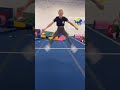 SHE DID 16 TOE TOUCHES TO TUCK!