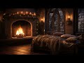 Magical Winter Fireplace Ambience: Cozy Crackling Sounds and Mesmerizing Snowfall