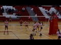 Textbook Perfect Volleyball Kill Wins the Game and the Match