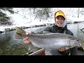 Battling BIG WINTER Steelhead! The Pinnacle of Great Lakes Fishing