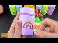 Rainbow UNICORN Mixing Random Cute 🦄 PONY Slime Mixing Random With Piping Bags 🦄 Yo Yo Slime