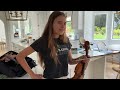 Karolina Protsenko is testing a new violin