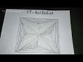 3d illusion drawing line drawing how to make 3d drawing #craft