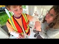 Rescuing mom from plumbing emergencies funny stories with trucks and toys. Educational | Kid Crew