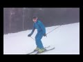 Amputee Man Skiing with Prosthetic Leg