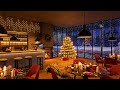Christmas Jazz Music Coffee Shop Ambience - Cozy Cafe with Relaxing Christmas Jazz