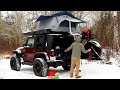 Winter Camping With Heated Tent