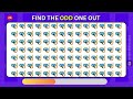 Find the ODD EMOJI Out 🧐| Spot The Difference| Emoji Quiz Challenge