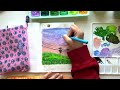 Paint with me ☁️ dreamy landscape // himi jelly gouache + hobonichi techo