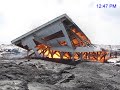 Lava Burns White Shelterpod In Kilauea