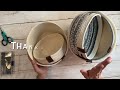 How to put leather tags on your rope basket tutorial/ diy / Easy