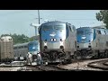 Amtrak P098 switches and rotates power at Sanford on 6-13-11.