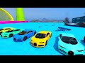 GTA V SPIDER-MAN, New Stunt Race For Car Racing Challenge by Trevor and Shark #888