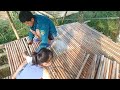 daily life, making bamboo floors,