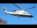 Sikorsky S-76D Helicopter Landing & Takeoff !!