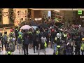 Hong Kong protesters desecrate China flag & ransack Sha Tin shopping mall