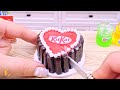 Amazing KITKAT Cake Dessert | Delicious Miniature KitKat Chocolate Cake Making | KitKat ASMR MUKBANG