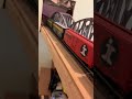 HO Scale Union Pacific Veranda Turbine passing Santa Fe F-7 Diesels