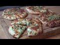 Cheesy Garlic Bread Mini Pizzas | One Pot Chef