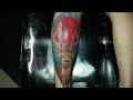 DEER COLOR TATTOO TIMELAPSE | 2sessions 8hours