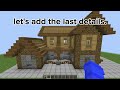 minecraft: how to build an easy oak starter house